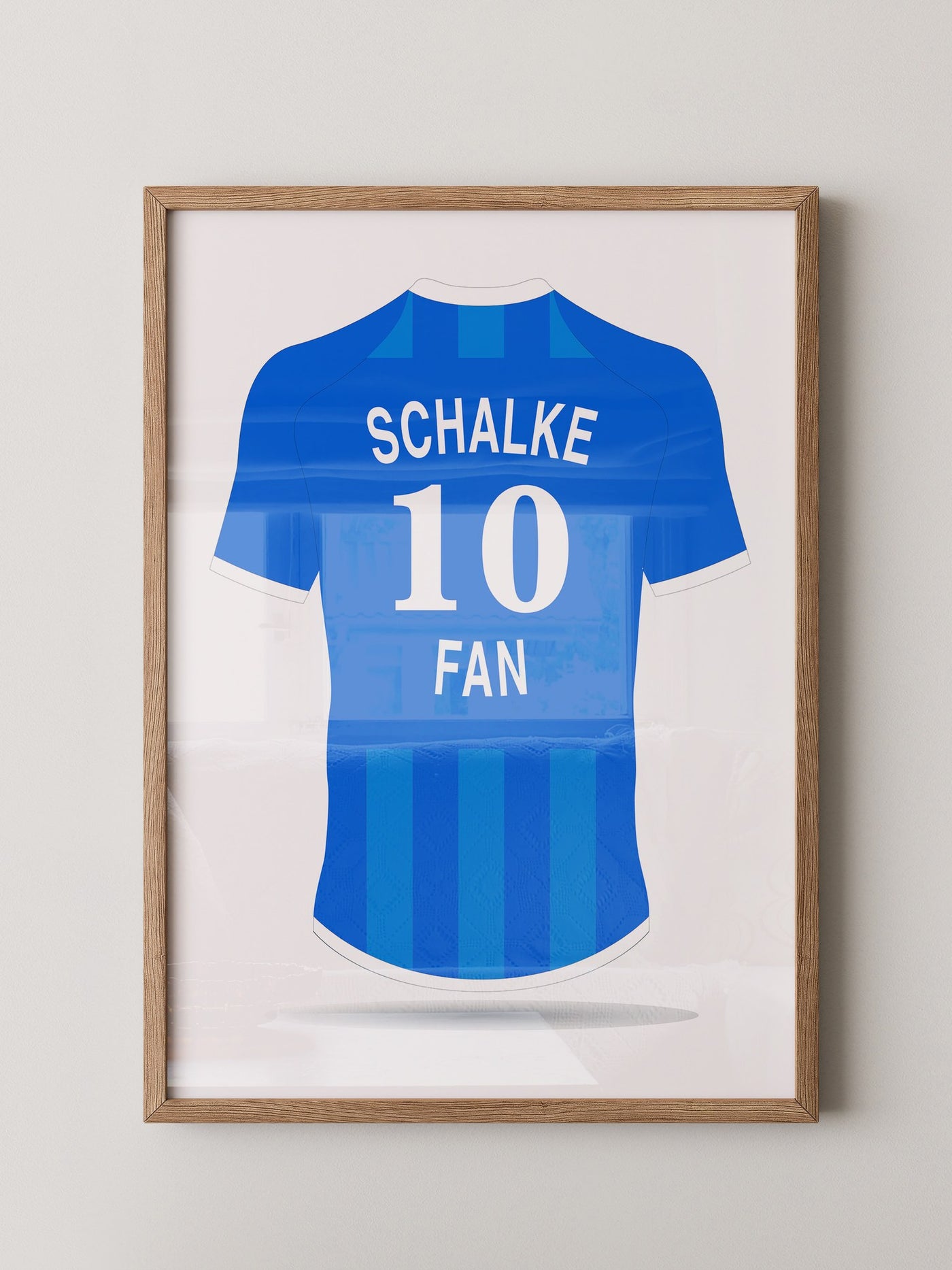 Blaues Trikot Rückansicht