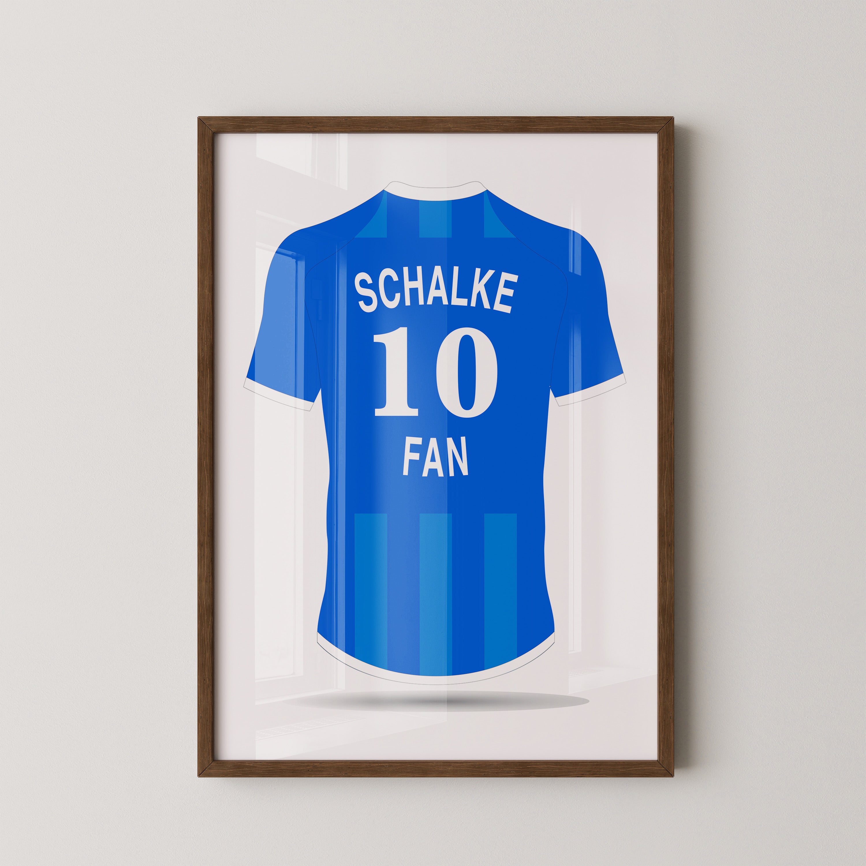 Blaues Trikot Rückansicht