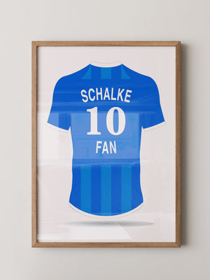 Blaues Trikot Rückansicht