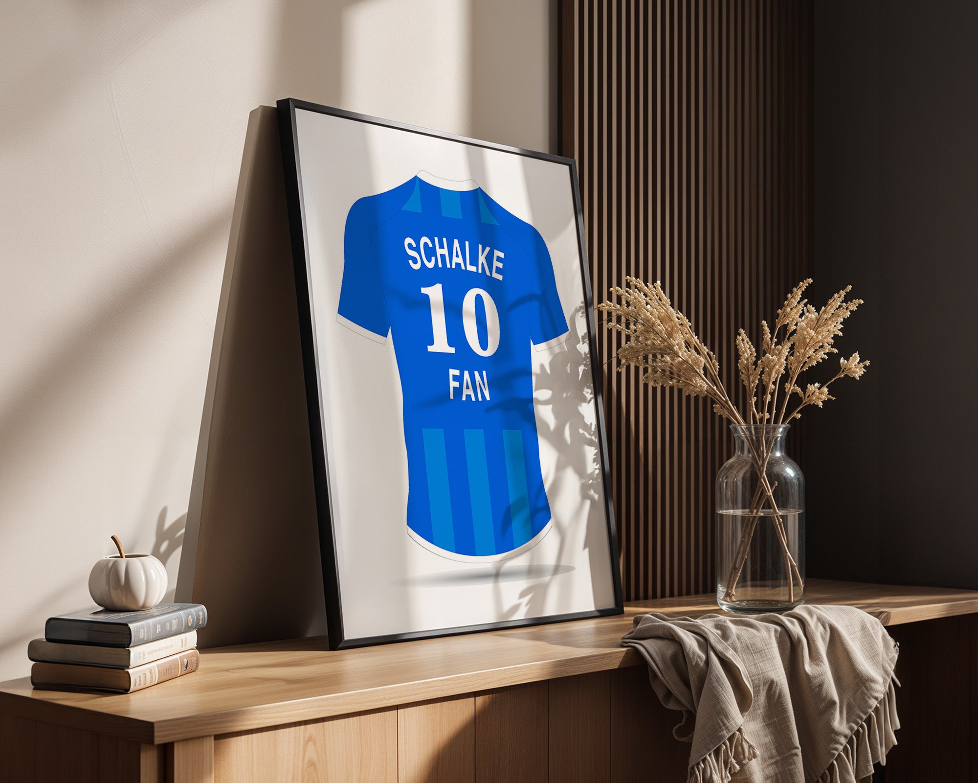 Blaues Trikot Rückansicht