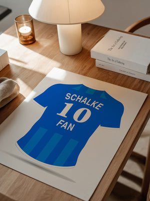 Blaues Trikot Rückansicht