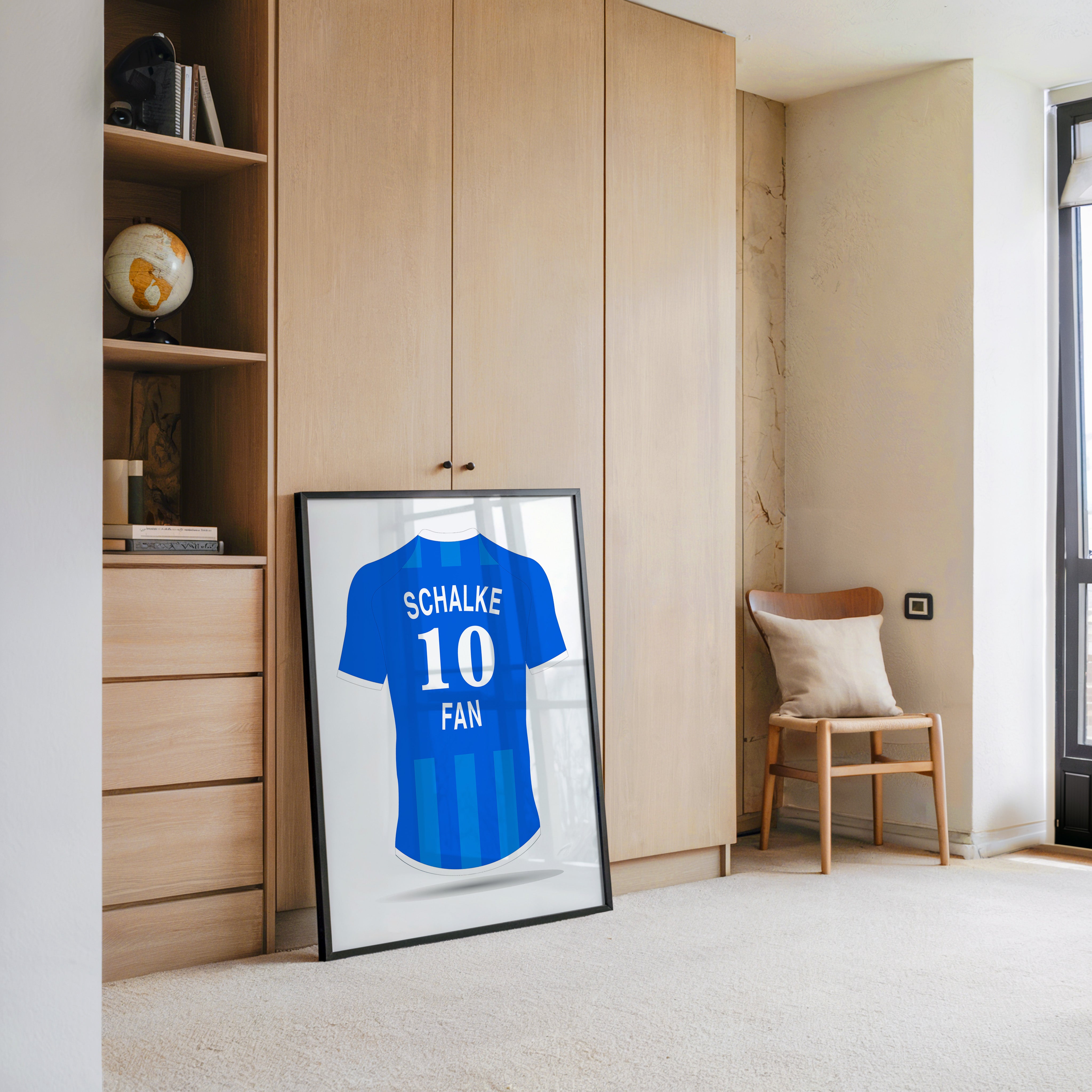 Blaues Trikot Rückansicht