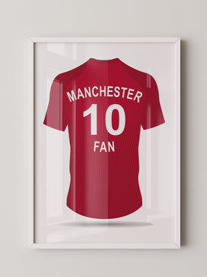 Manchester Trikot Rückenansicht