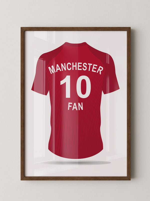 Manchester Trikot Rückenansicht