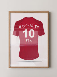 Manchester Trikot Rückenansicht