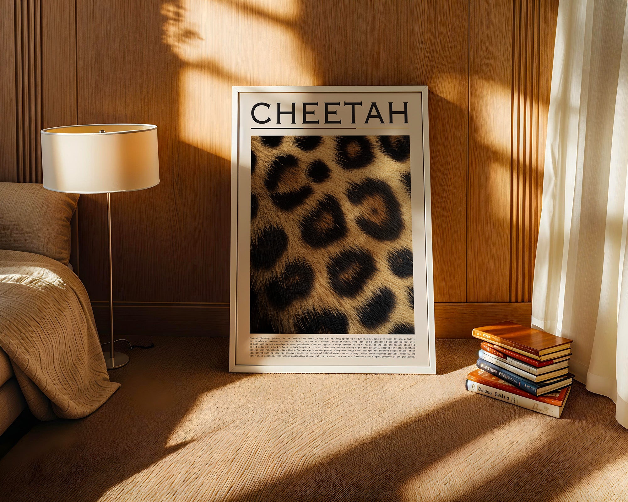 Gepardenfell Nahaufnahme Textur