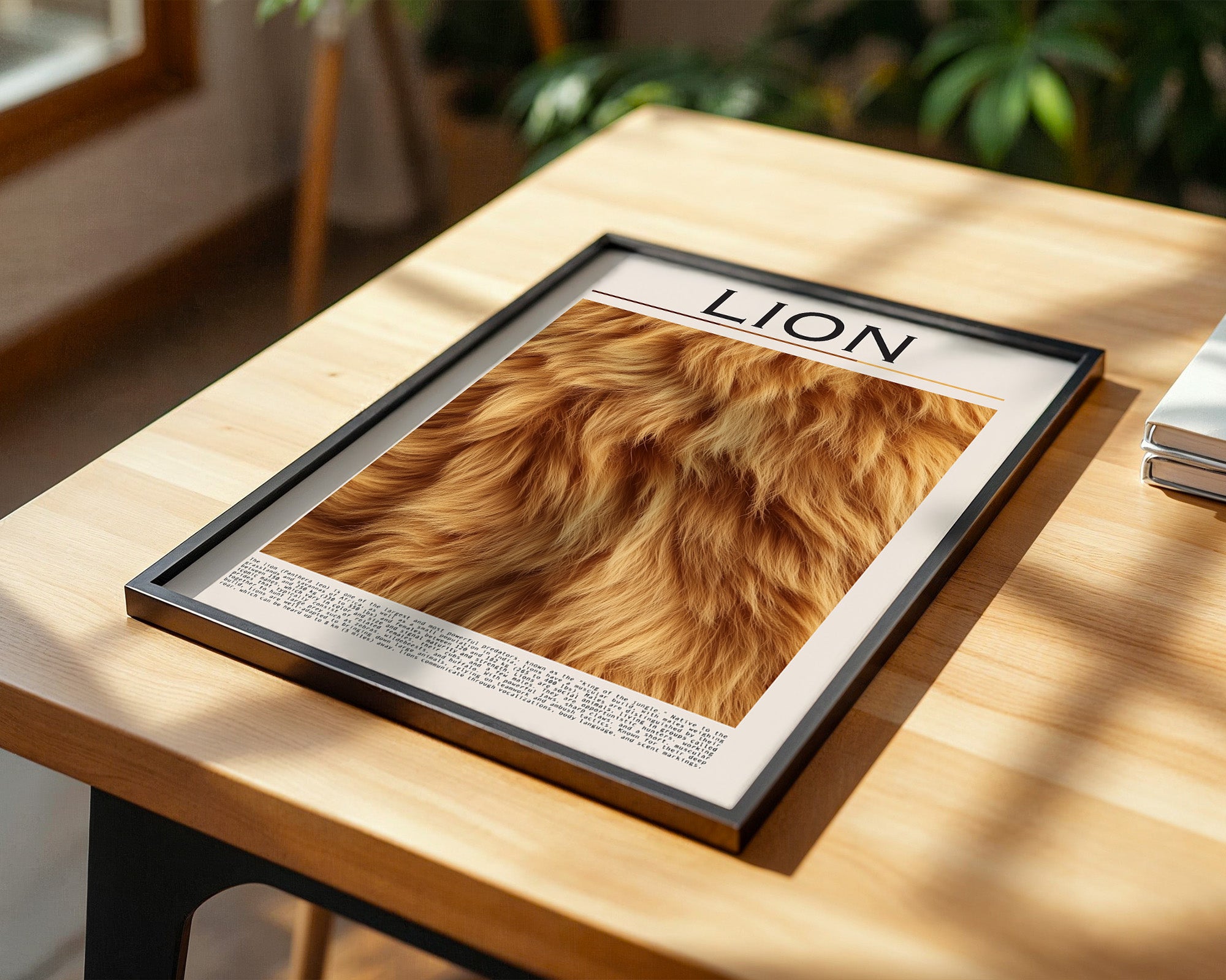 Löwenfell Textur Nahaufnahme