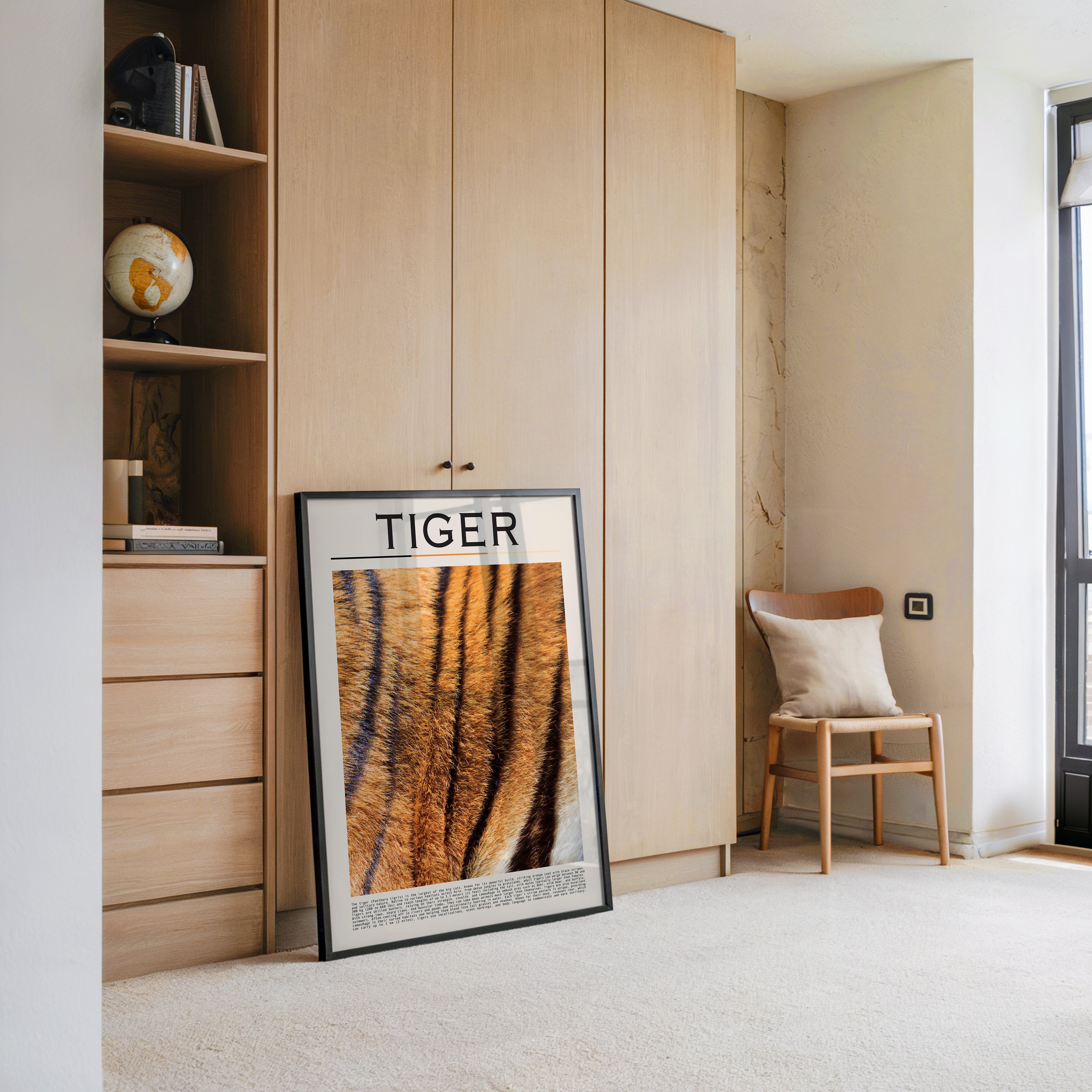 Tigerfell Nahaufnahme Strukturen