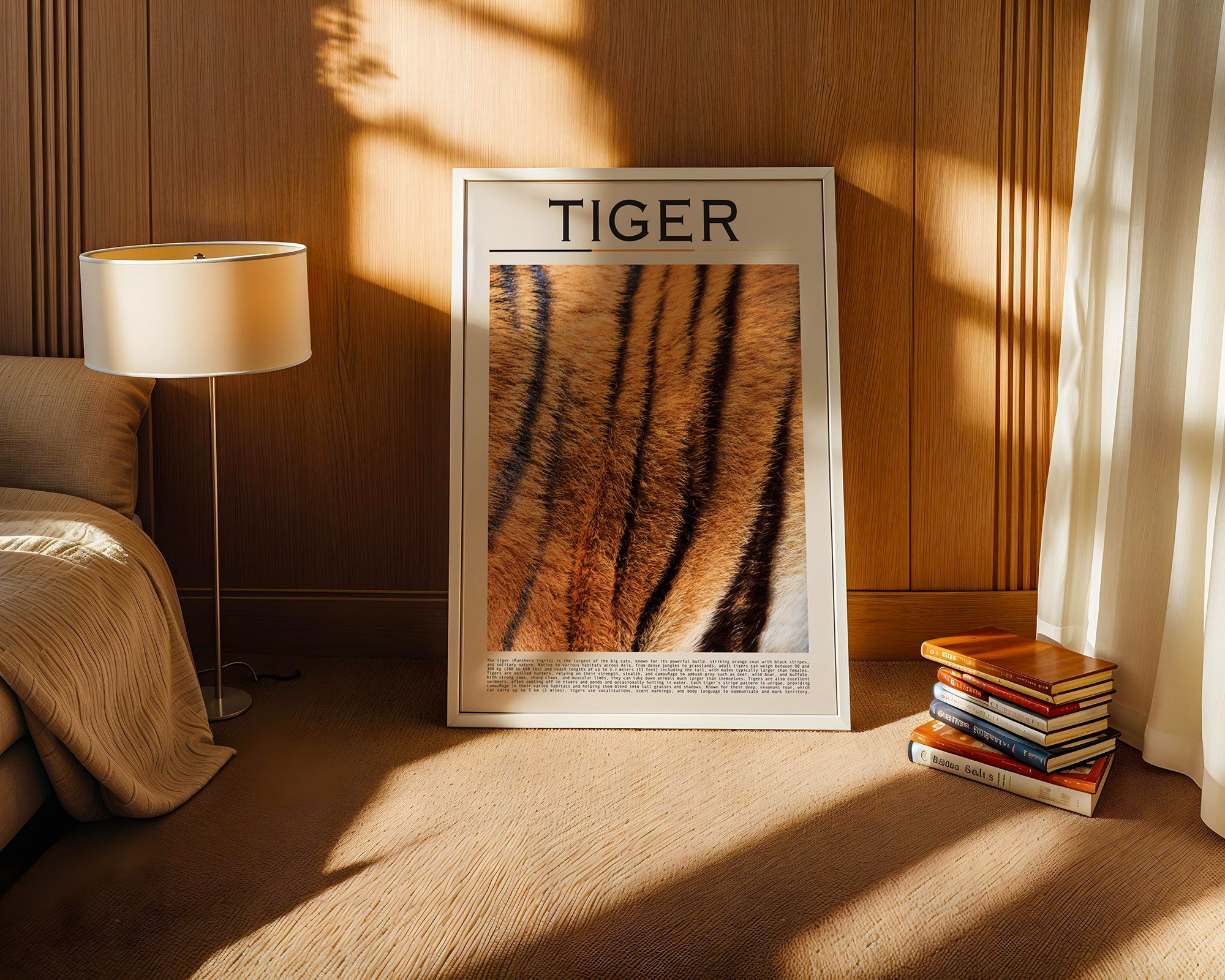 Tigerfell Nahaufnahme Strukturen