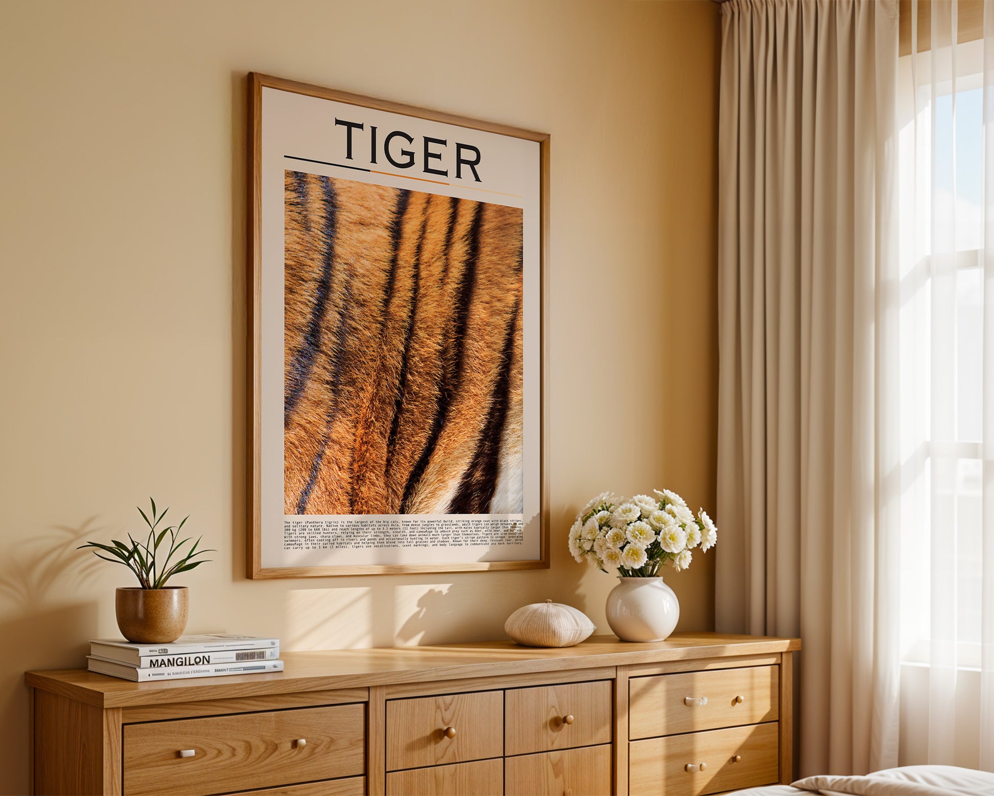Tigerfell Nahaufnahme Strukturen