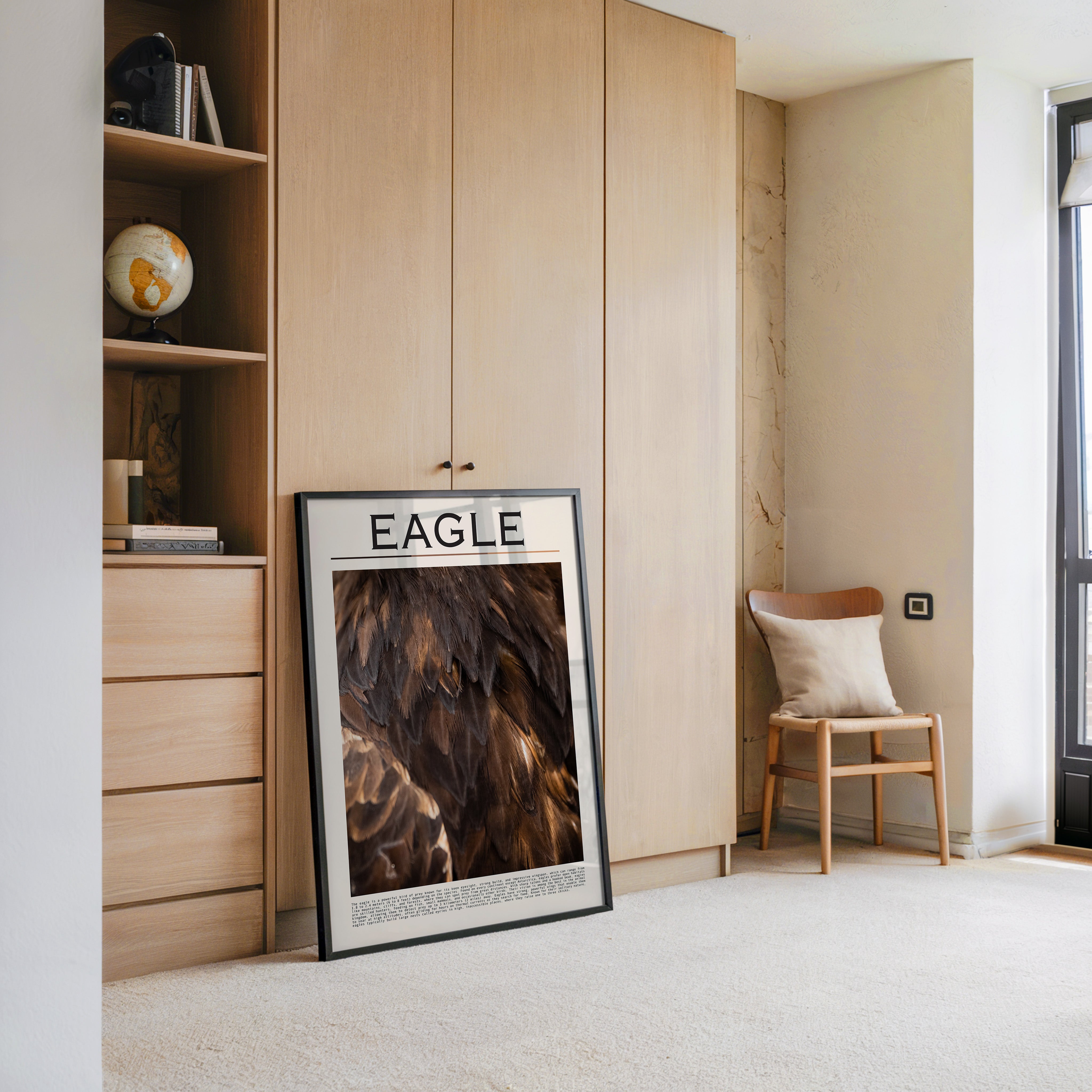 Adlerfedern Nahaufnahme Braun