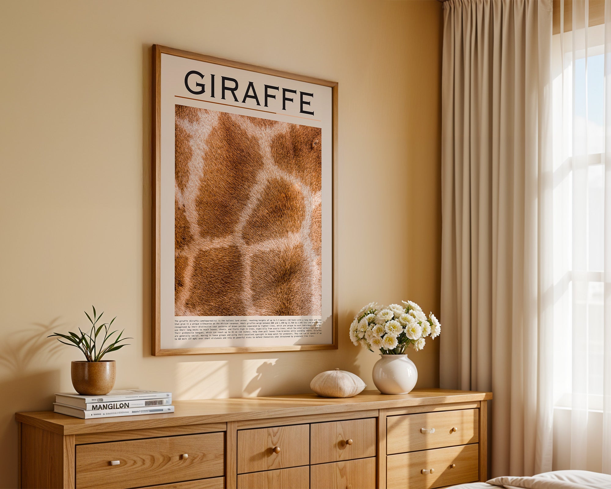 Giraffenfell Nahaufnahme Muster