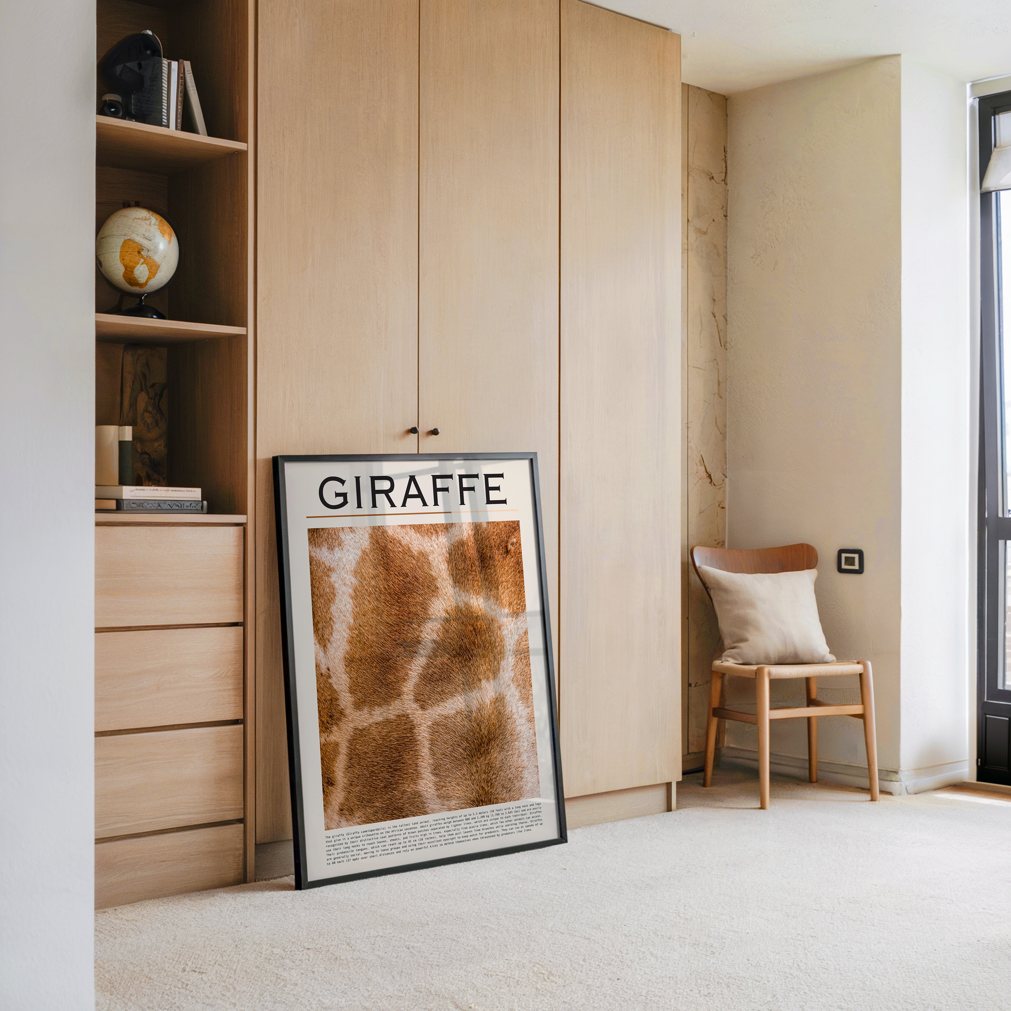 Giraffenfell Nahaufnahme Muster