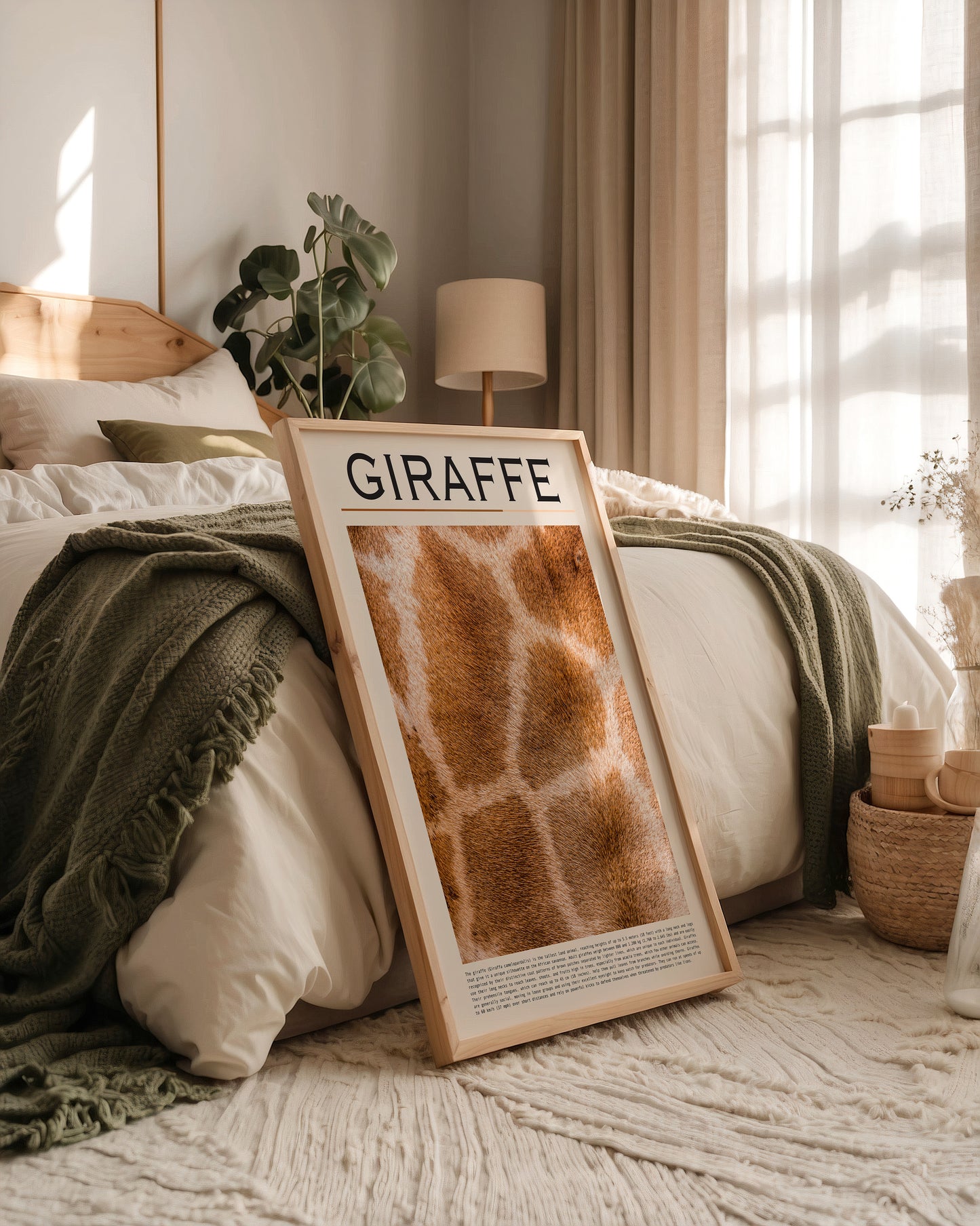 Giraffenfell Nahaufnahme Muster