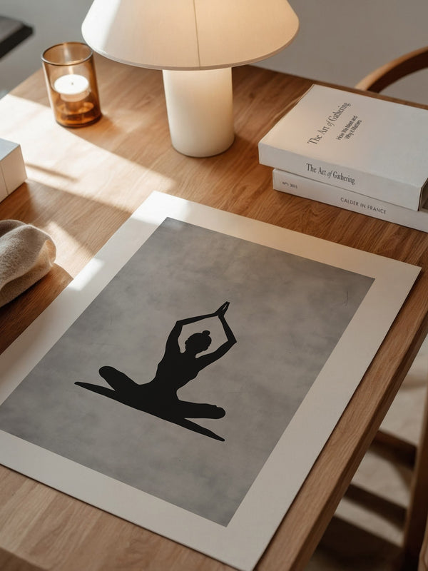 Yoga Silhouette Minimalistisch