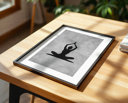 Yoga Silhouette Minimalistisch