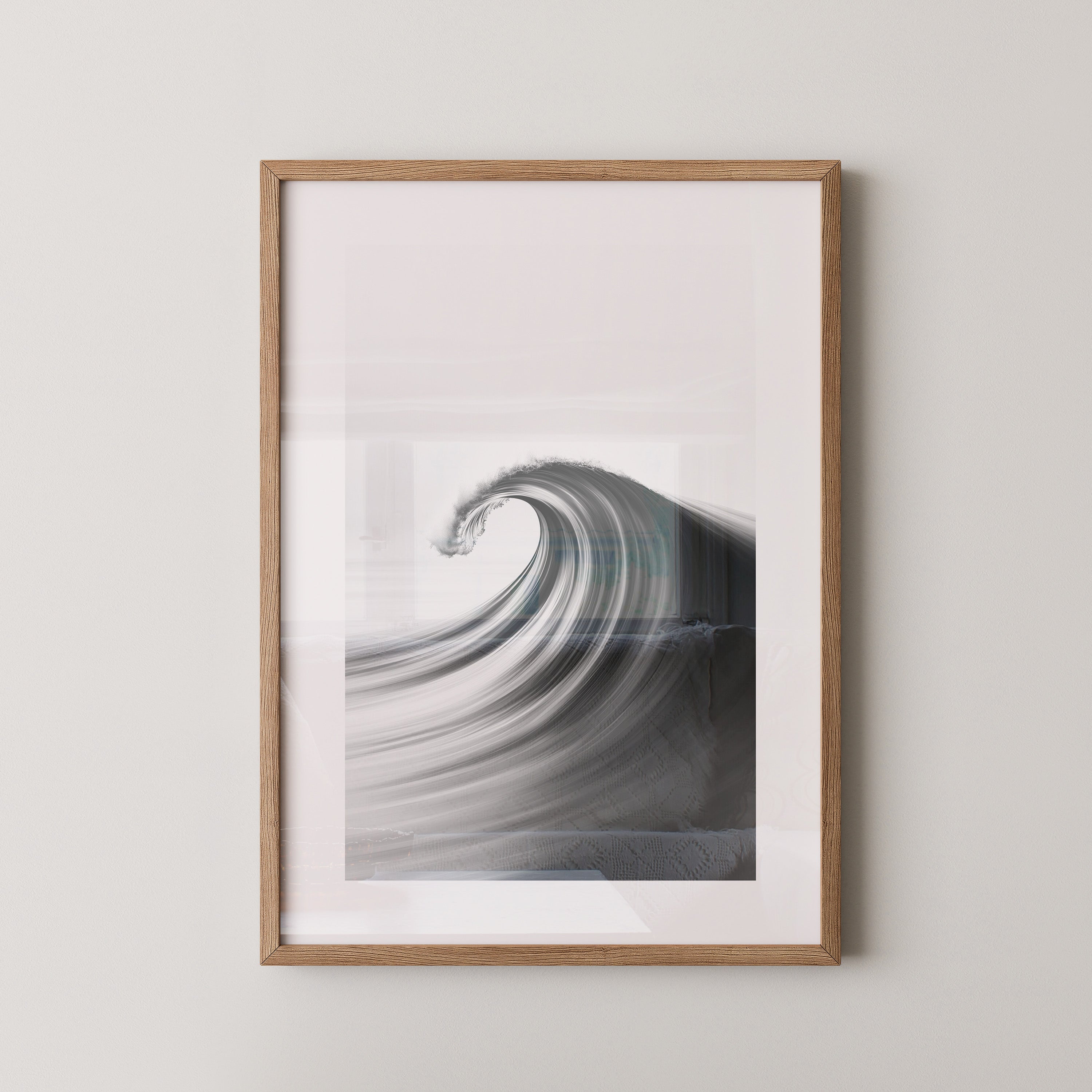 Welle Dynamik Schwarzweiß