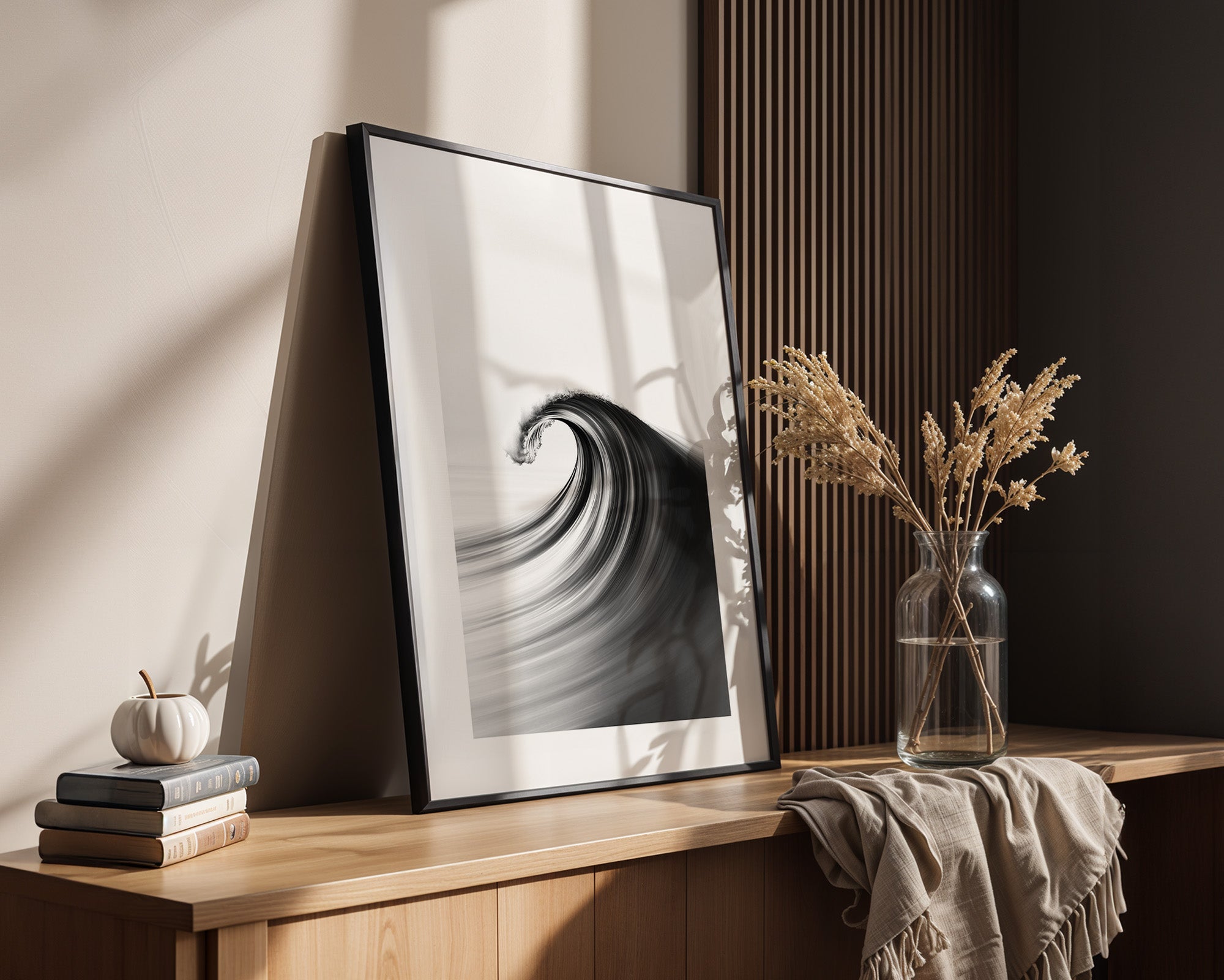 Welle Dynamik Schwarzweiß