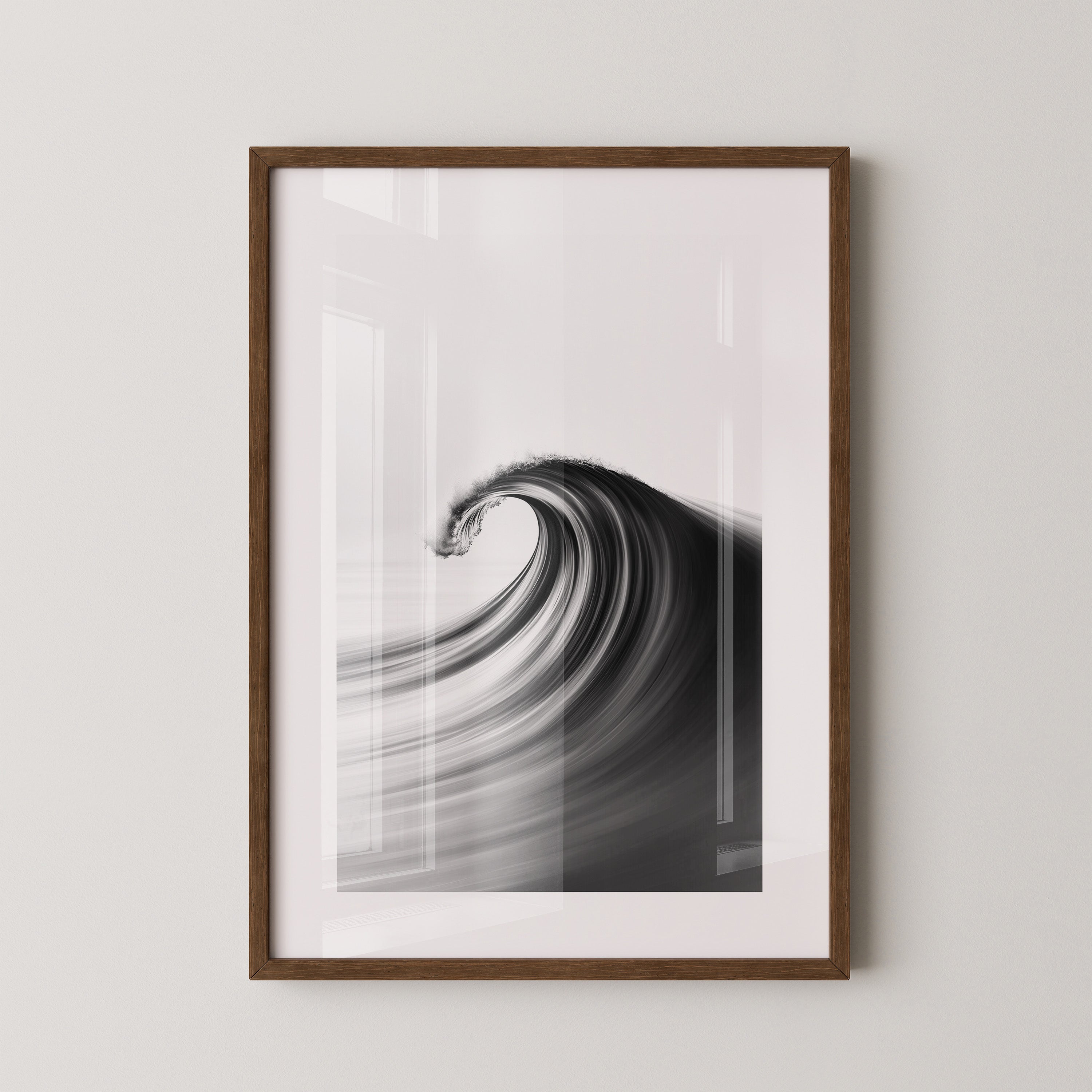 Welle Dynamik Schwarzweiß