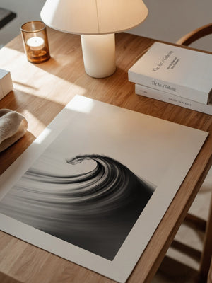 Welle Dynamik Schwarzweiß