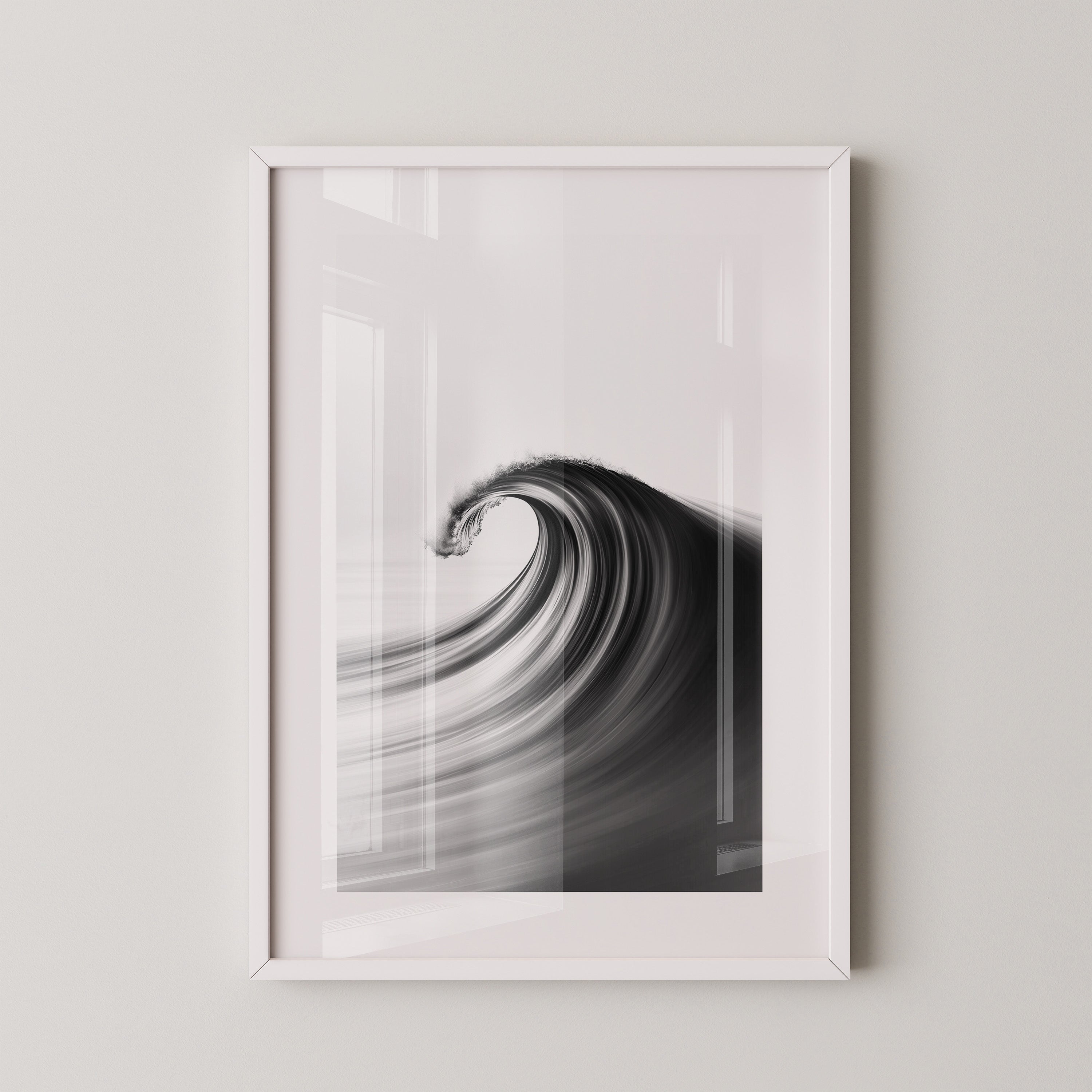 Welle Dynamik Schwarzweiß