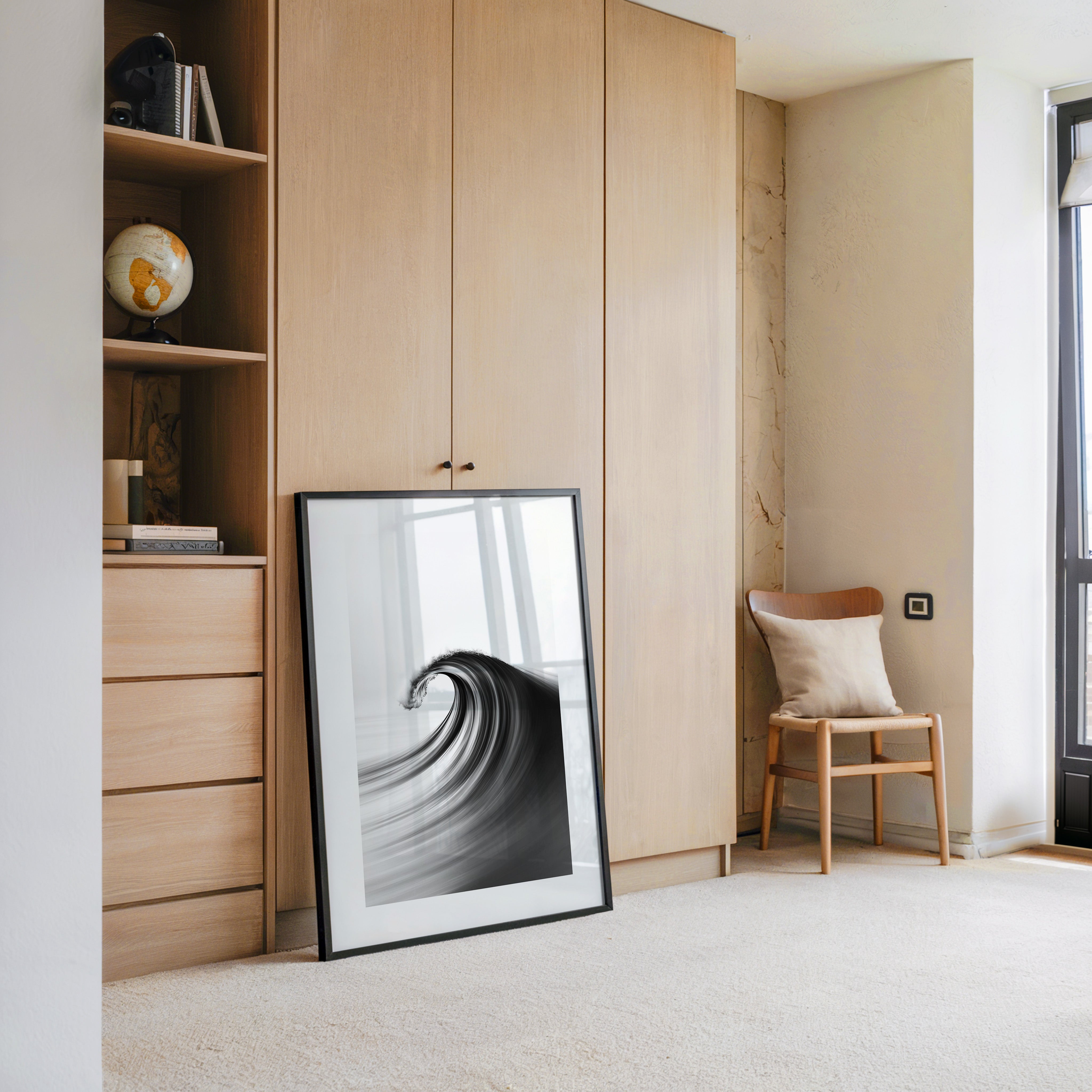 Welle Dynamik Schwarzweiß