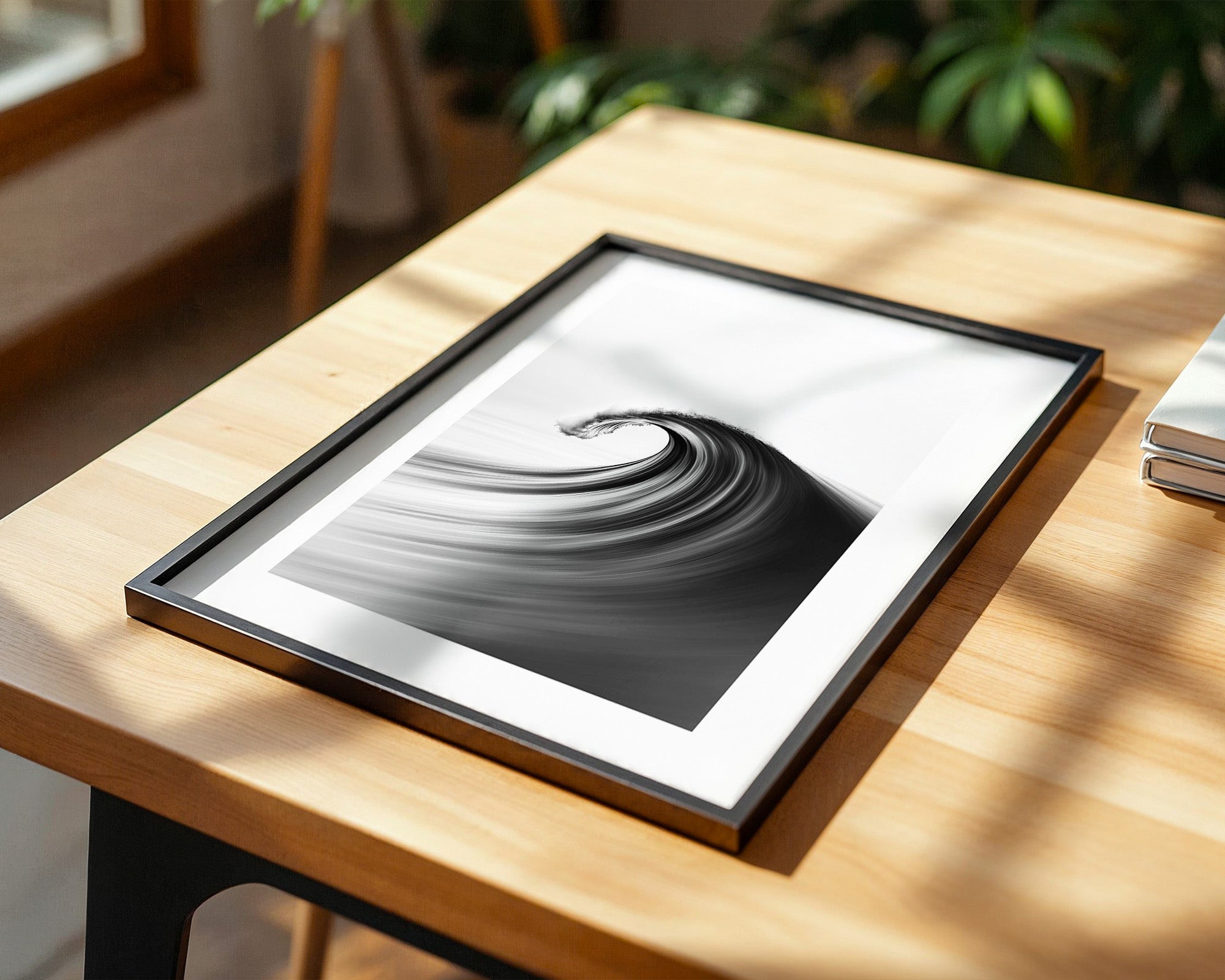 Welle Dynamik Schwarzweiß