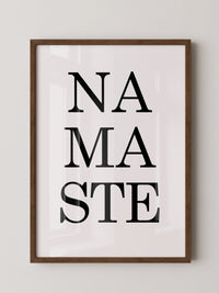 Namaste Schrift minimalistisch