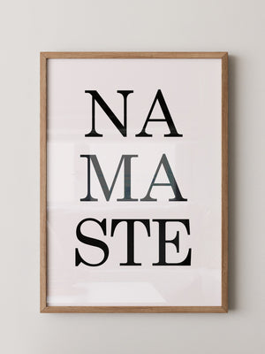Namaste Schrift minimalistisch
