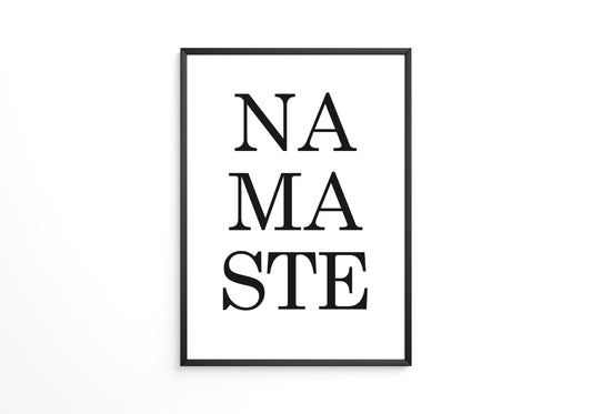 Namaste Schrift minimalistisch