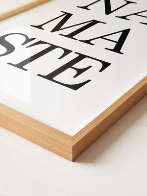 Namaste Schrift minimalistisch