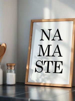 Namaste Schrift minimalistisch