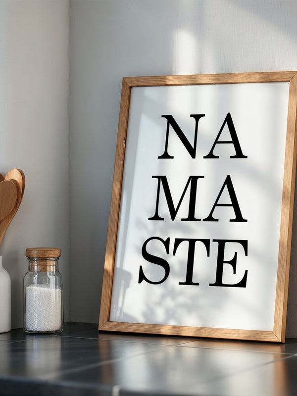 Namaste Schrift minimalistisch