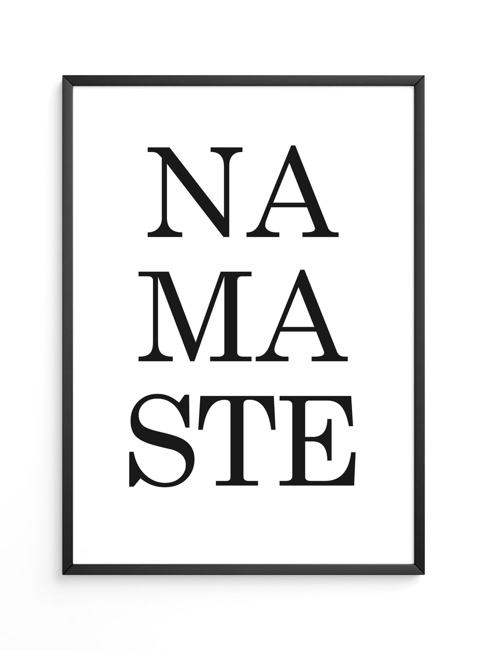 Namaste Schrift minimalistisch