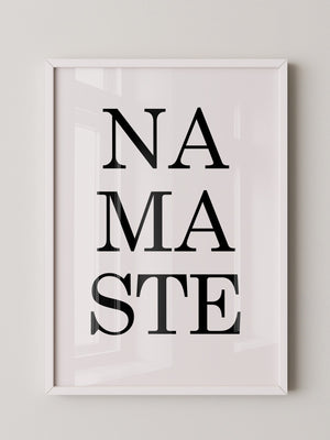 Namaste Schrift minimalistisch