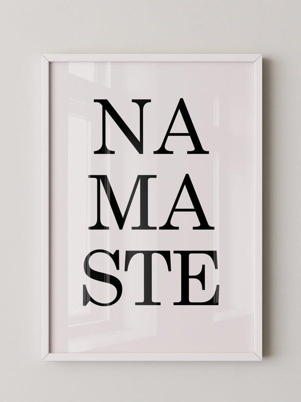 Namaste Schrift minimalistisch