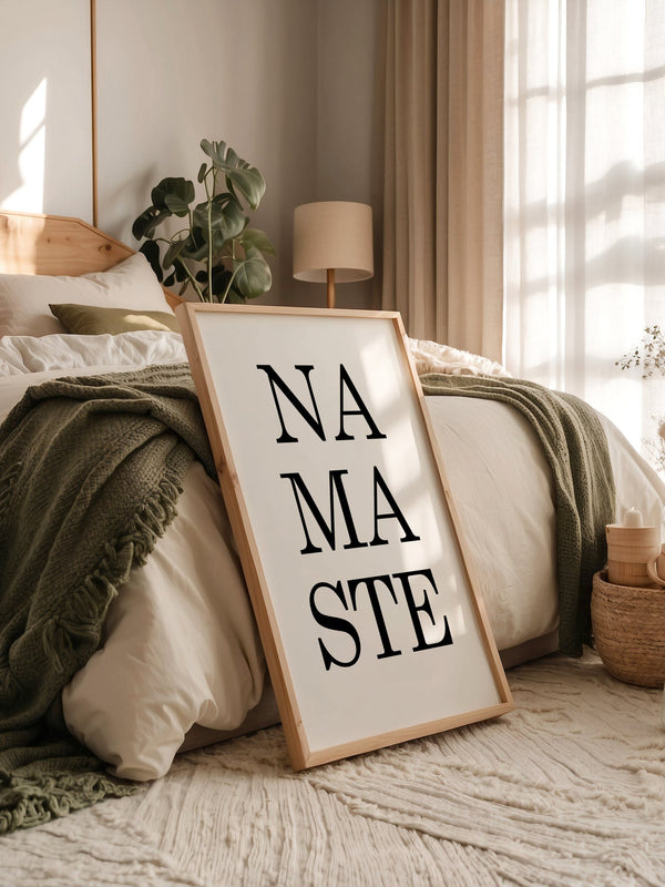 Namaste Schrift minimalistisch