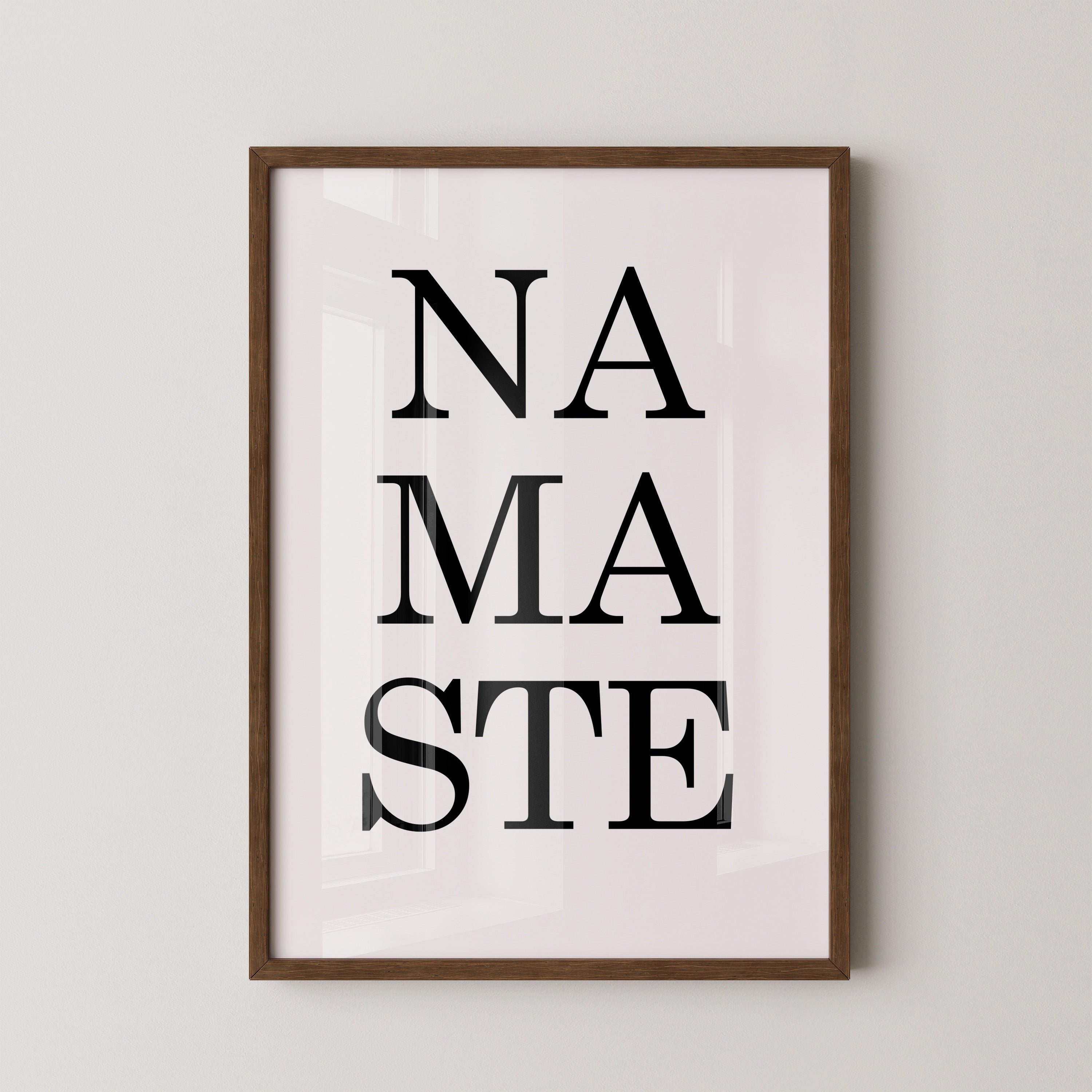 Namaste Schrift minimalistisch