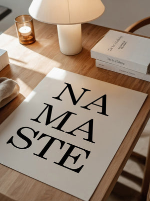 Namaste Schrift minimalistisch