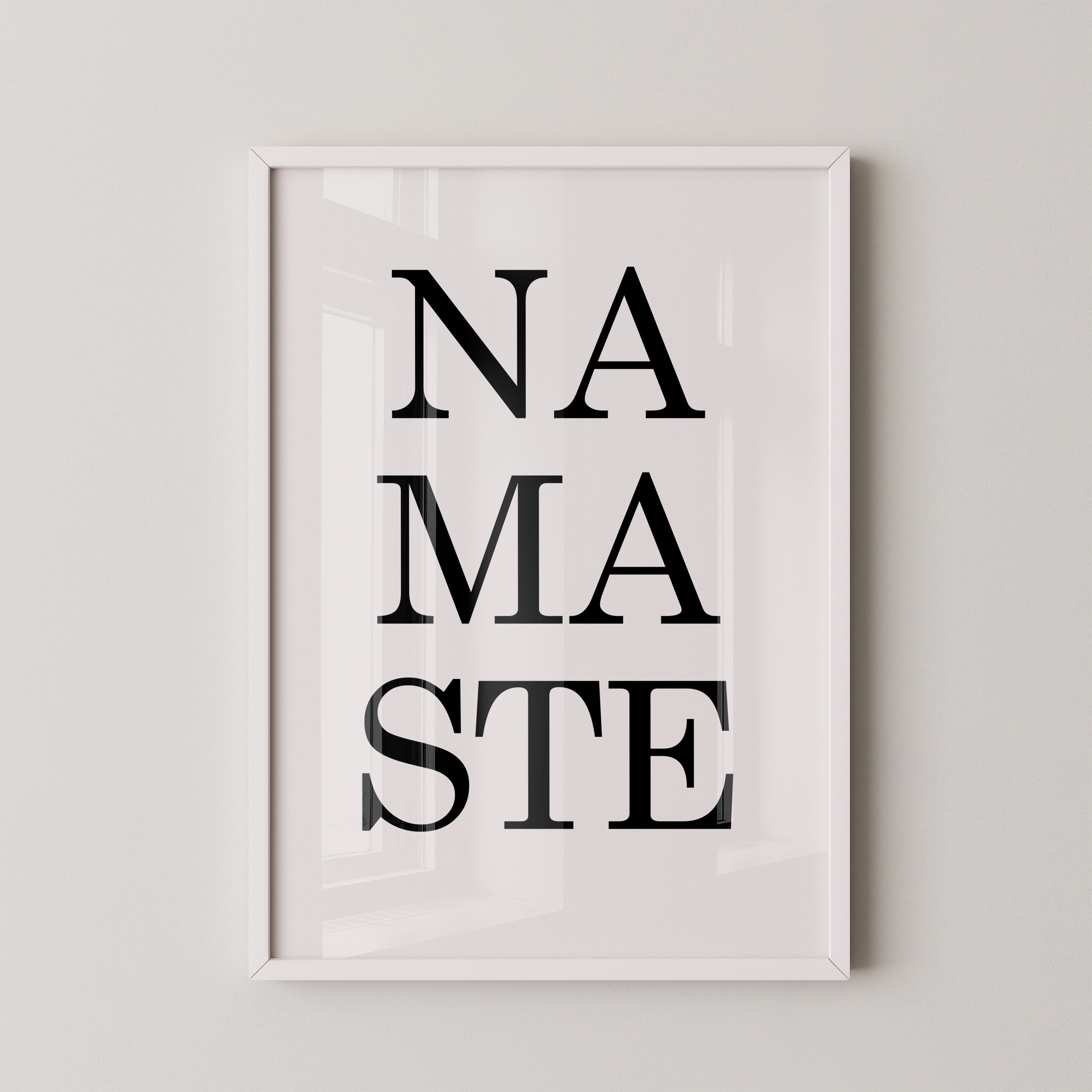 Namaste Schrift minimalistisch