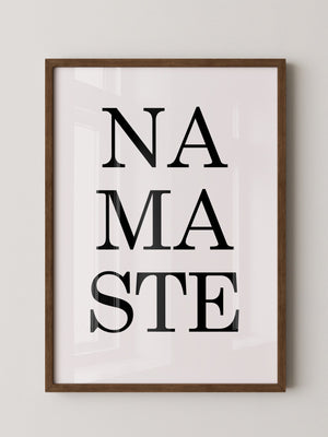 Namaste Schrift minimalistisch