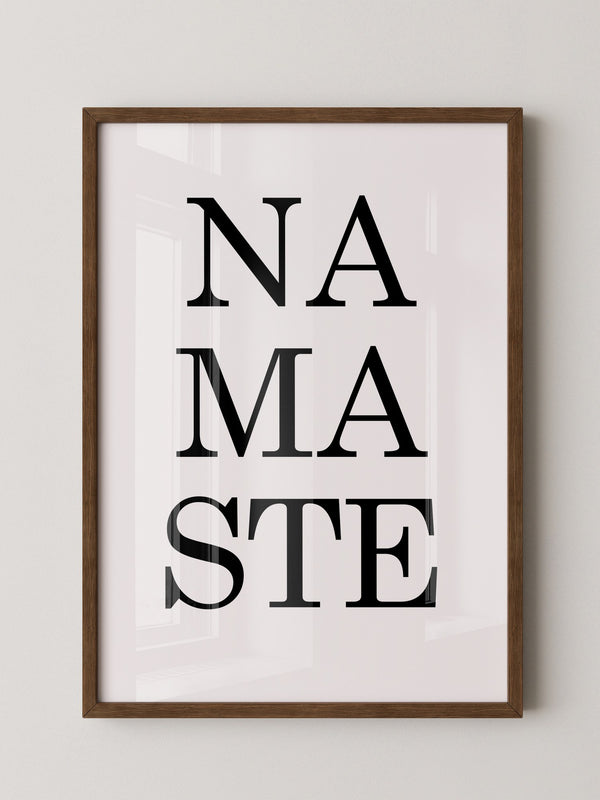 Namaste Schrift minimalistisch
