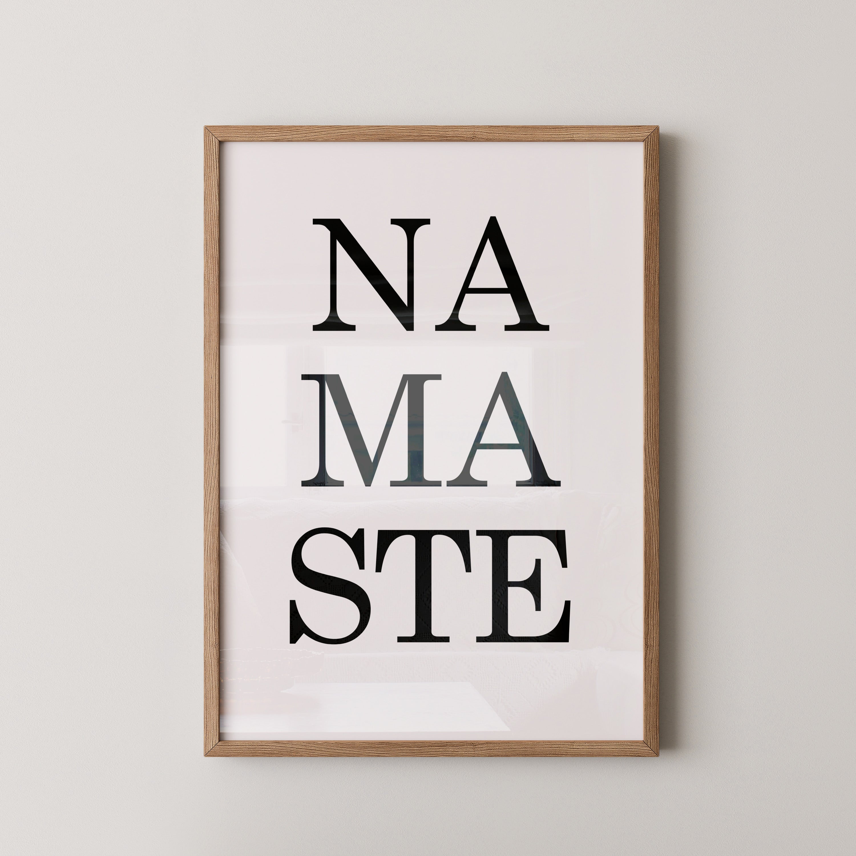 Namaste Schrift minimalistisch