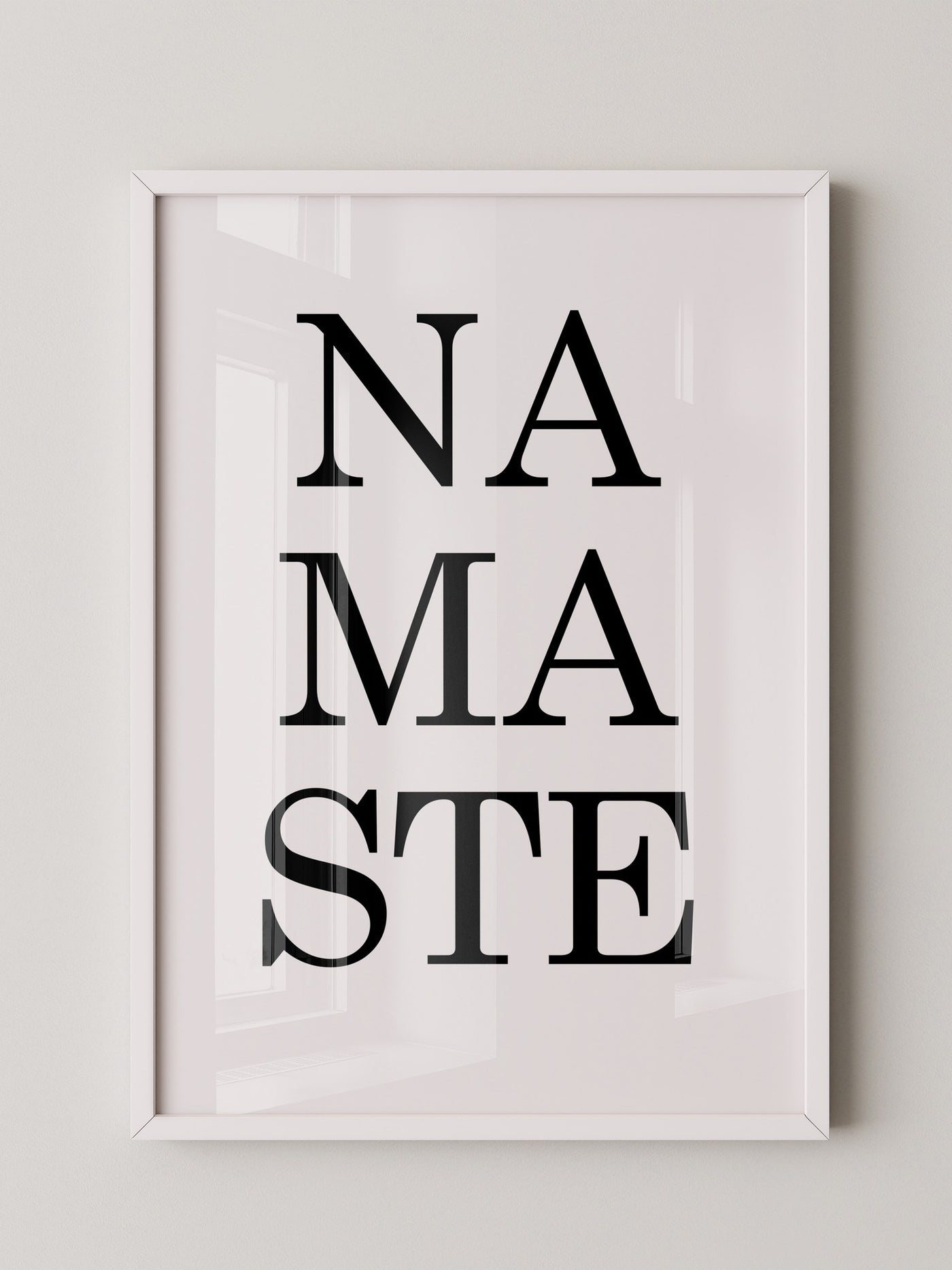 Namaste Schrift minimalistisch