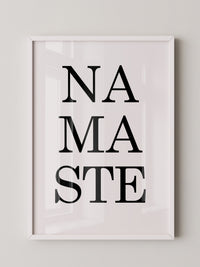 Namaste Schrift minimalistisch