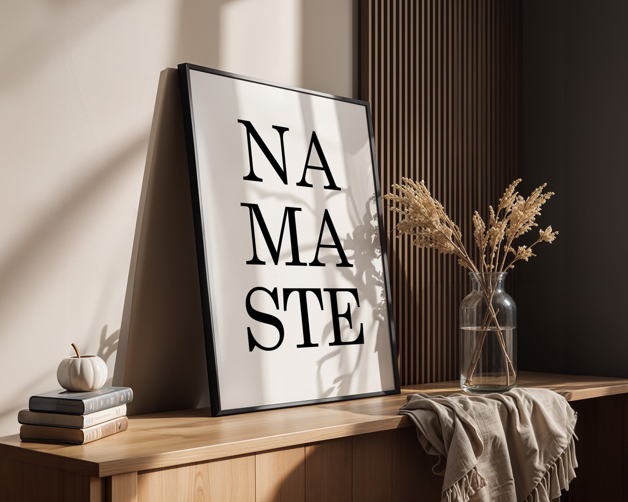 Namaste Schrift minimalistisch