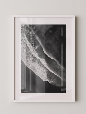 Wellen Schwarzweiß Draufsicht