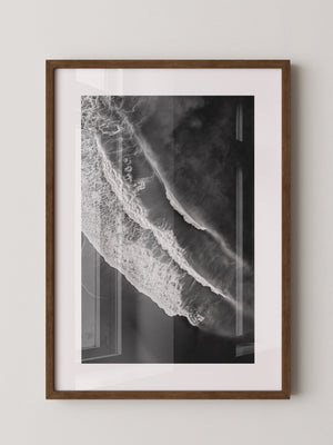 Wellen Schwarzweiß Draufsicht