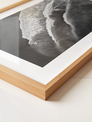 Wellen Schwarzweiß Draufsicht