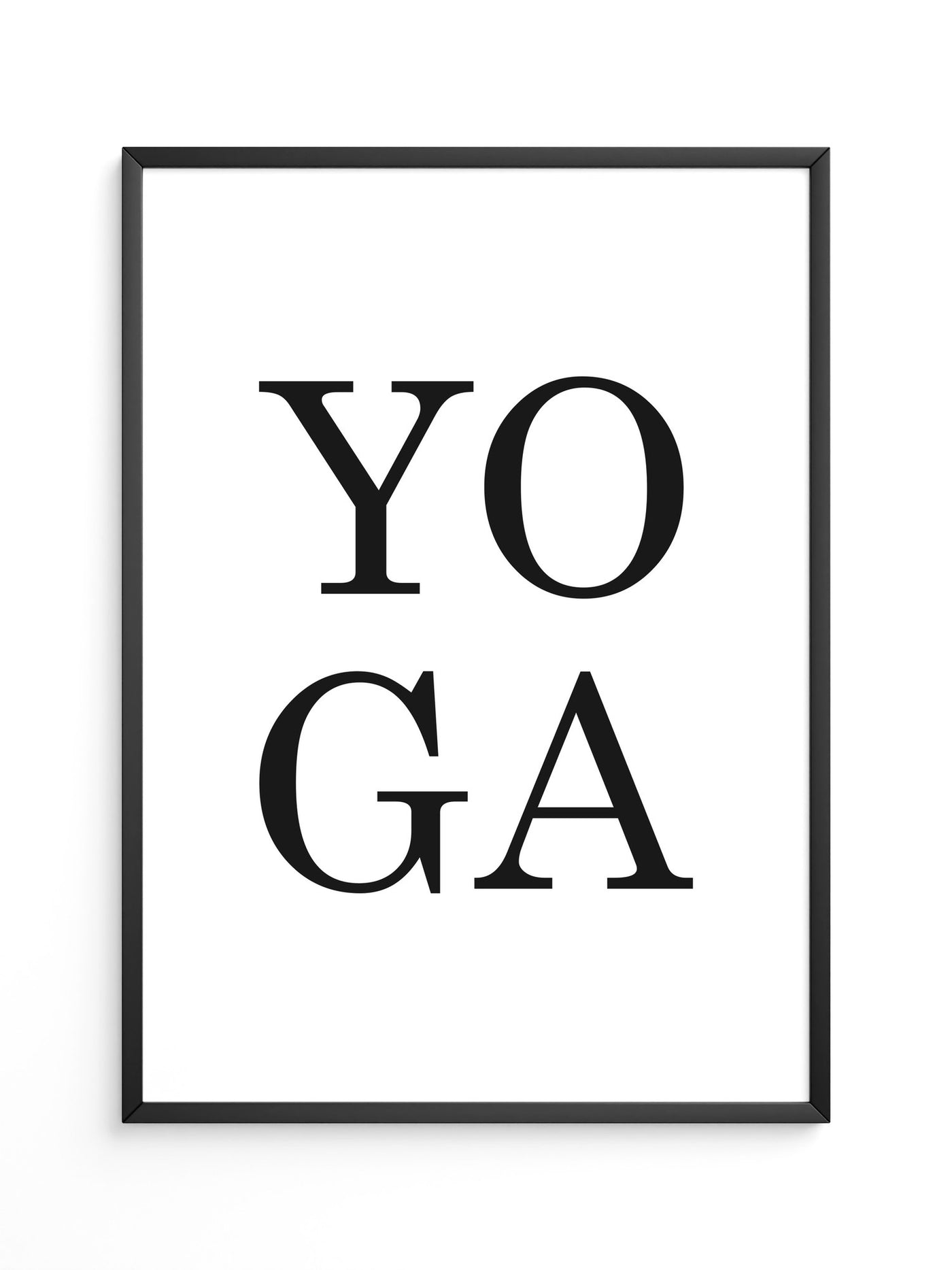 Yoga Typografie Minimalistisch